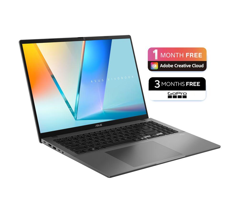 ASUS Vivobook S16 OLED 16" Laptop, Copilot+ PC - AMD Ryzen AI 7, 1 TB SSD, Grey image number 2 of 10