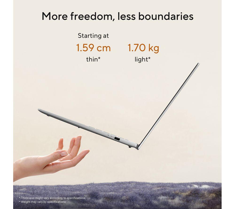ASUS Vivobook S16 OLED 16" Laptop, Copilot+ PC - AMD Ryzen AI 7, 1 TB SSD, Grey image number 6 of 10