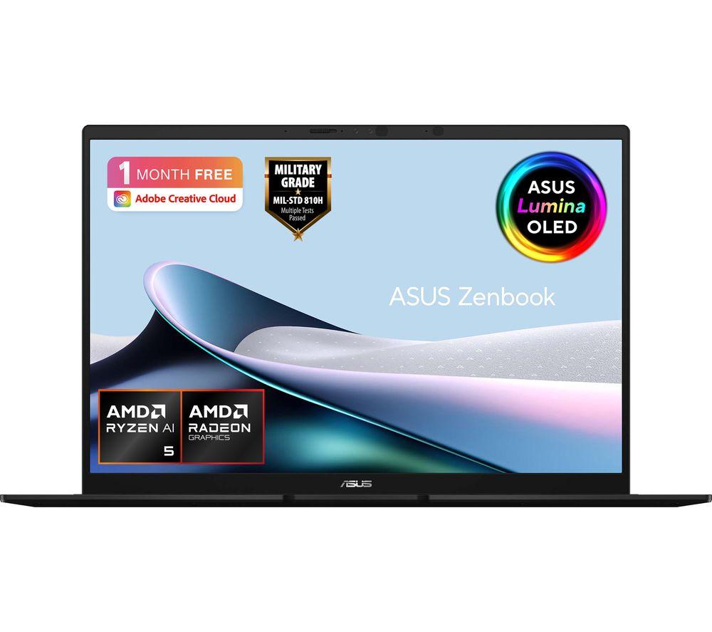 Asus Zenbook 14 Oled 14" Laptop - Amd Ryzen™ Ai 7, 1 Tb Ssd, Jade Black, Black