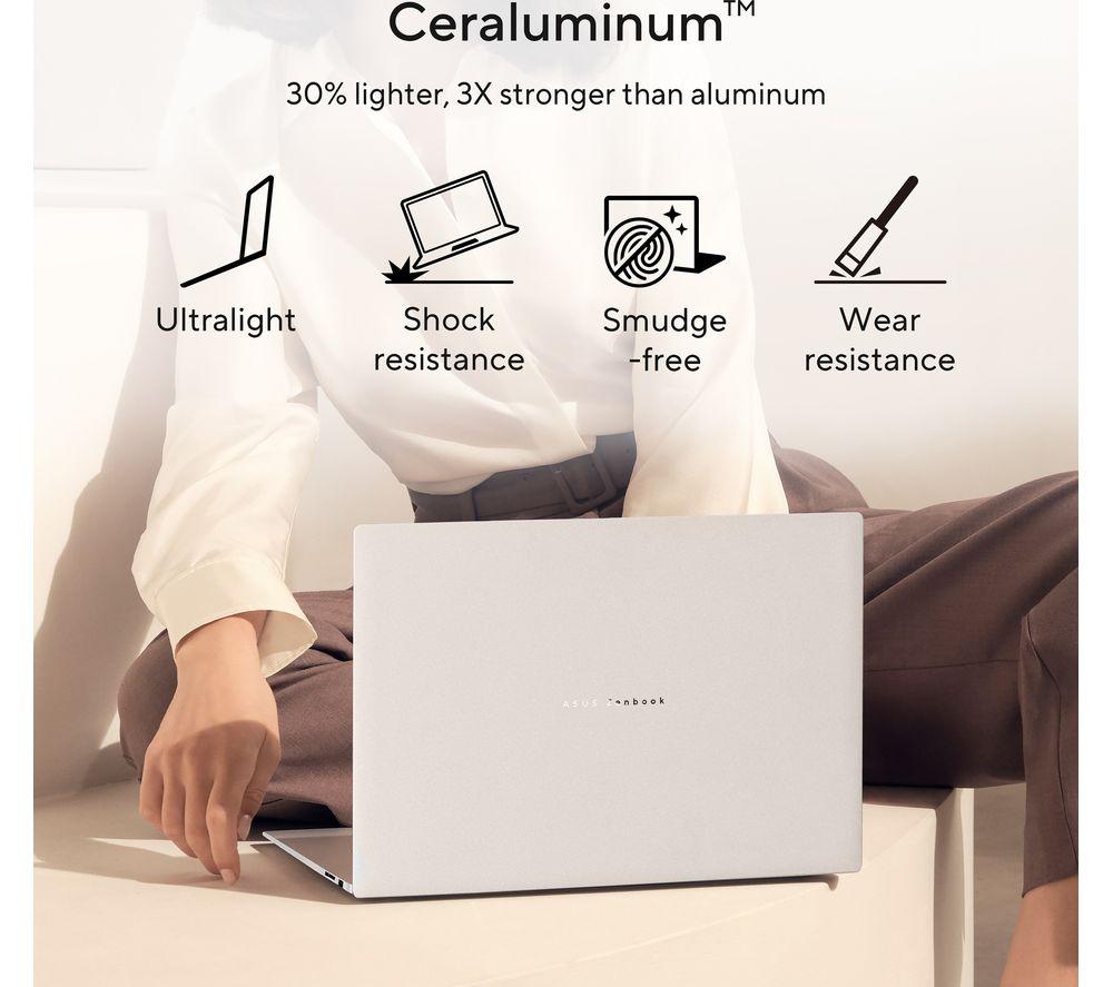ASUS Zenbook S16 Copilot+ PC OLED 16" Laptop - AMD Ryzen AI 7, 1 TB SSD, Scandinavian White image number 7 of 18