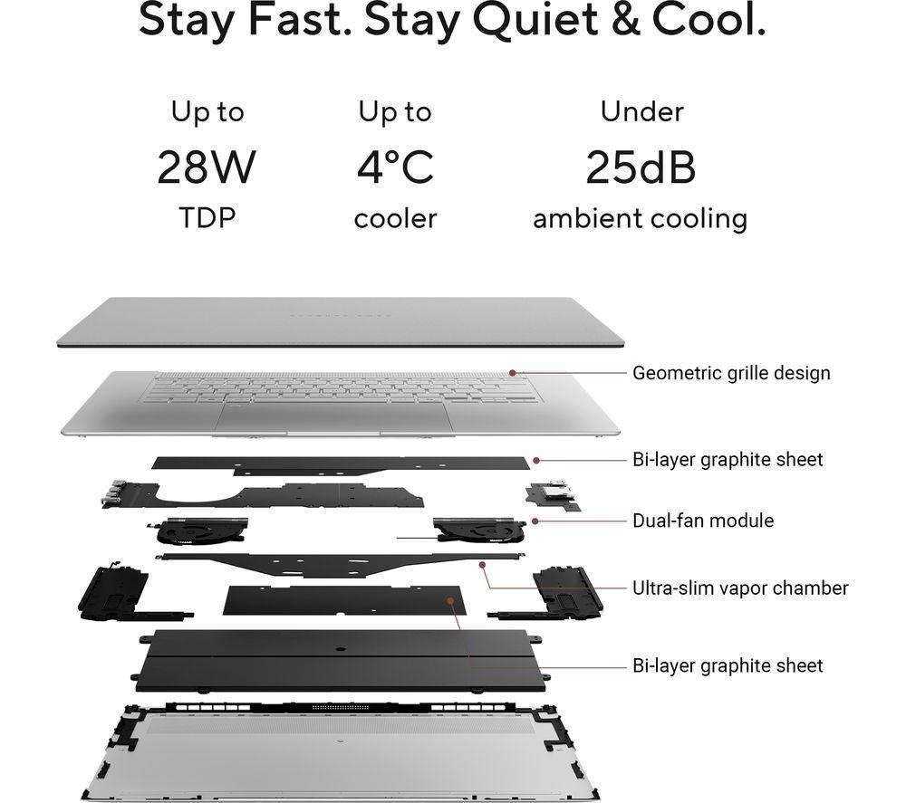 ASUS Zenbook S16 Copilot+ PC OLED 16" Laptop - AMD Ryzen AI 7, 1 TB SSD, Scandinavian White image number 13 of 18