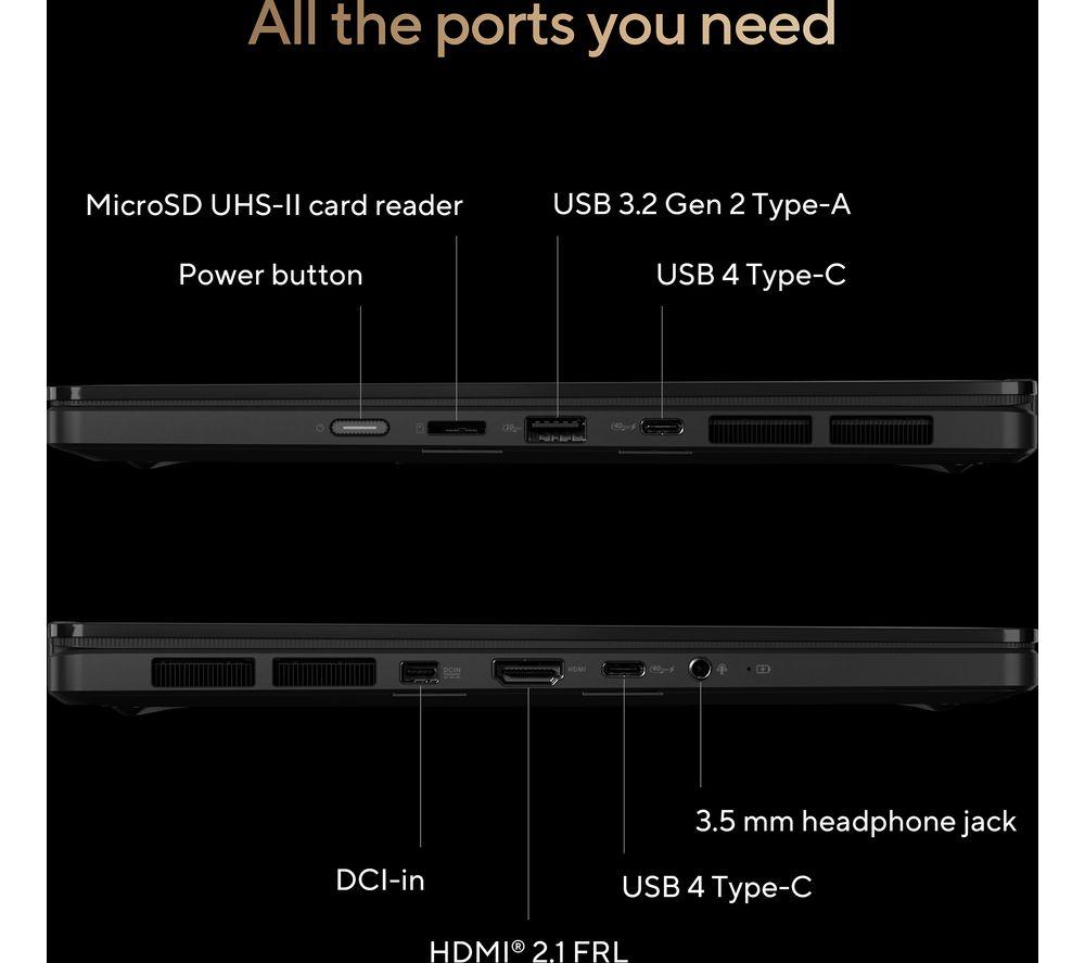 ASUS ProArt PX13 OLED 13.3" 2 in 1 Laptop - AMD Ryzen AI MAX+ 395, 1 TB SSD, Black image number 5 of 10