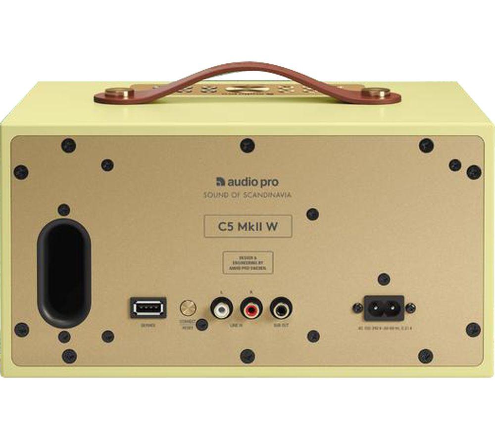 AUDIO PRO C5 MKII W Wireless Multi-room Speaker - Yellow image number 4 of 5