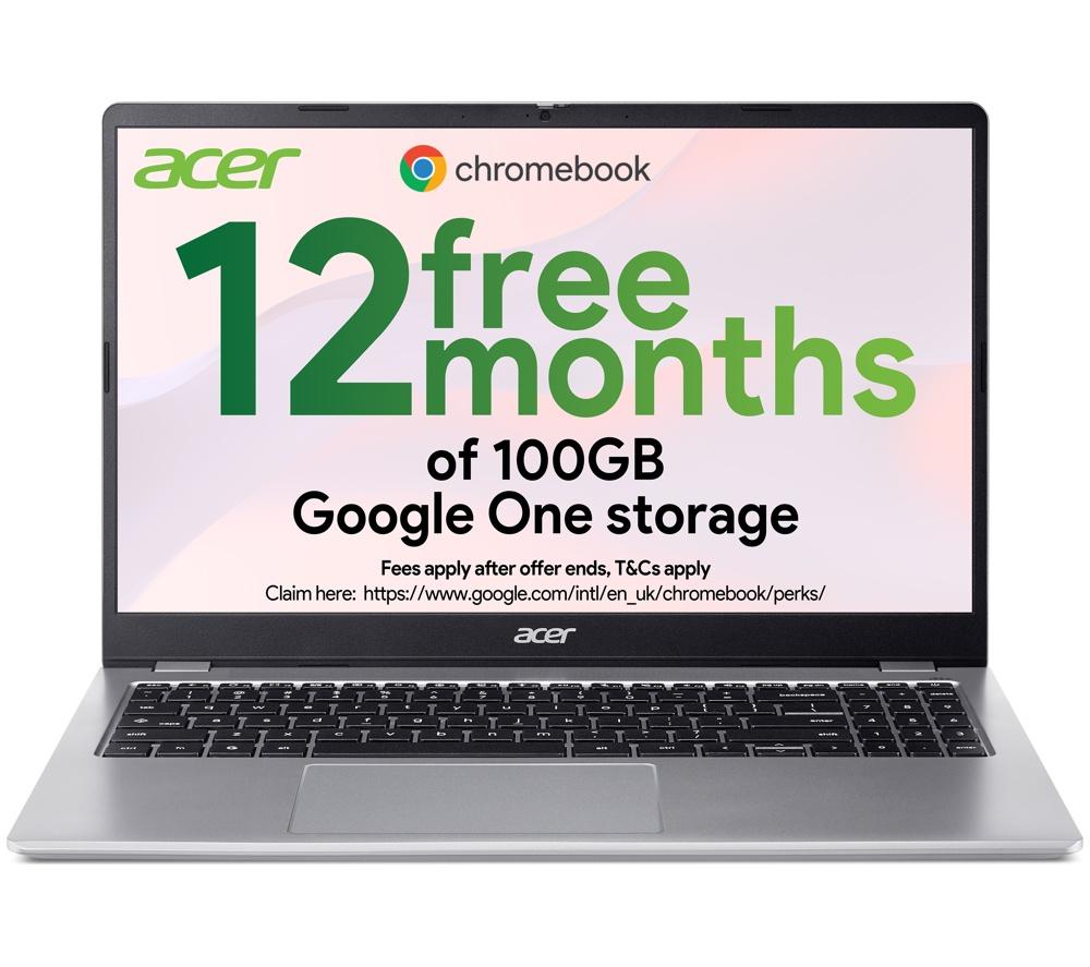 ACER 314 14inch Refurbished Chromebook - IntelÂ®N100, 64 GB eMMC, Silver,B - Very Good Condition
