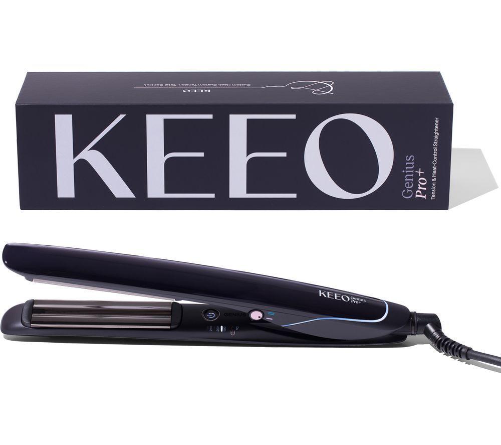 Keeo Genius Pro Hair Straightener - Black, Black