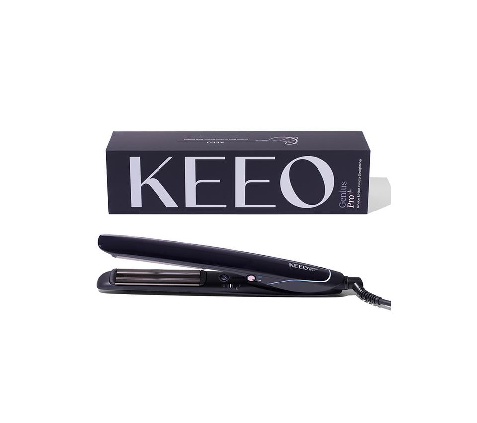KEEO Genius Pro+ Adjustable Tension Hair Straightener - Black