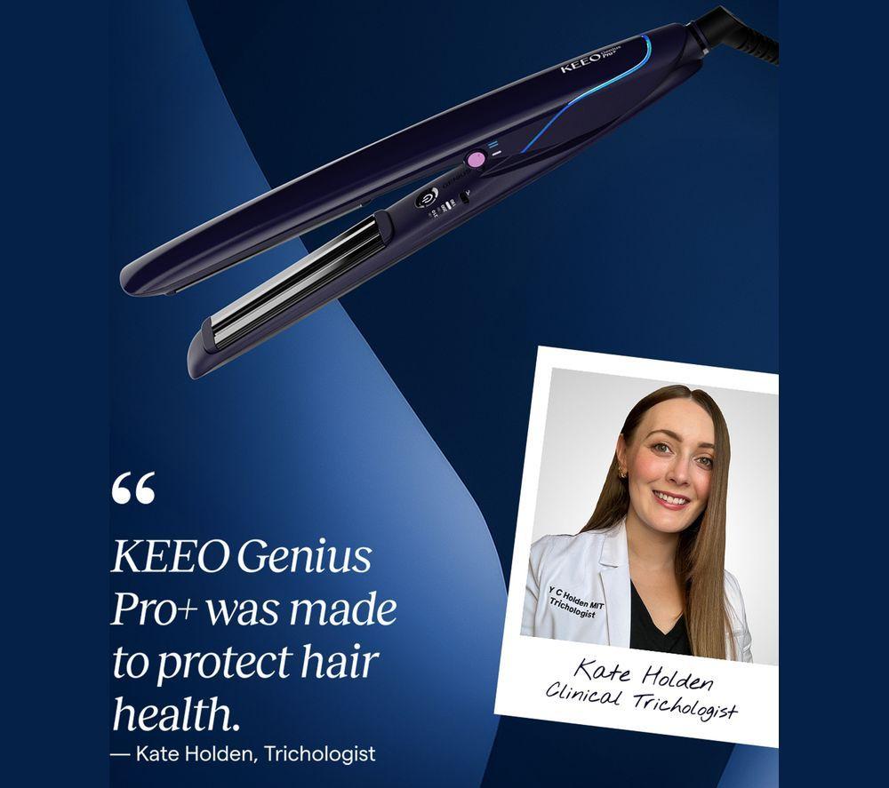 KEEO Genius Pro+ Hair Straightener - Black image number 4 of 9