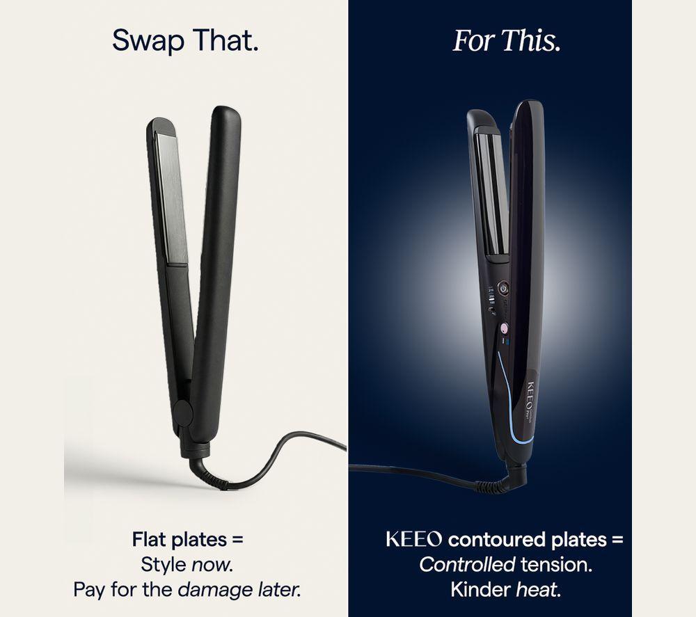 KEEO Genius Pro+ Hair Straightener - Black image number 5 of 9