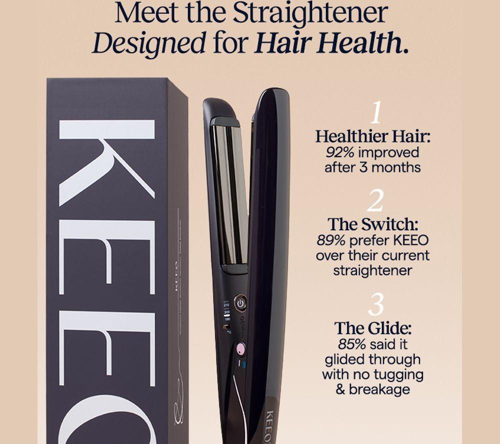 KEEO Genius Pro+ Hair Straightener - Black image number 9 of 9