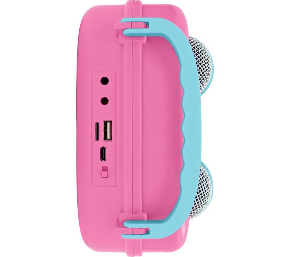 LEXIBOOK Unicorn BTC050UNI Bluetooth Karaoke System - Pink image number 3 of 5