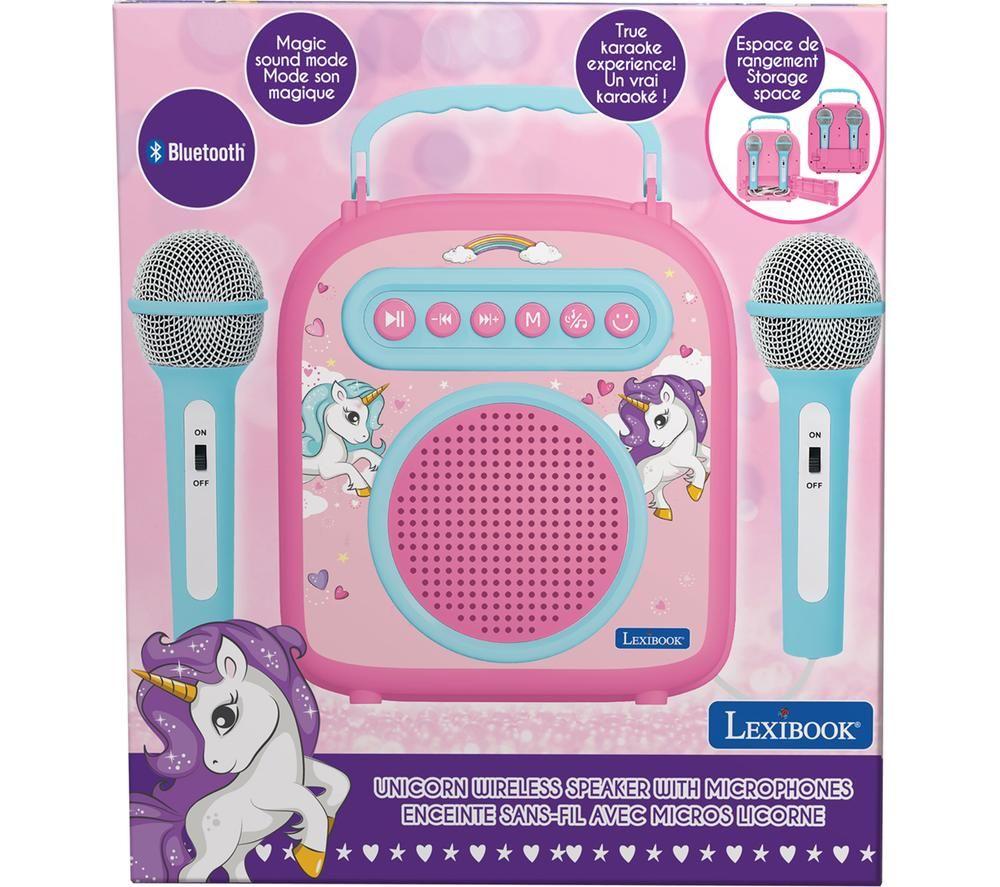 LEXIBOOK Unicorn BTC050UNI Bluetooth Karaoke System - Pink image number 4 of 5