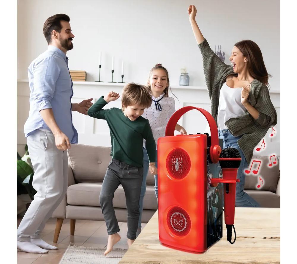 LEXIBOOK BTP185SPZ Bluetooth Karaoke System - Spider Man image number 5 of 6