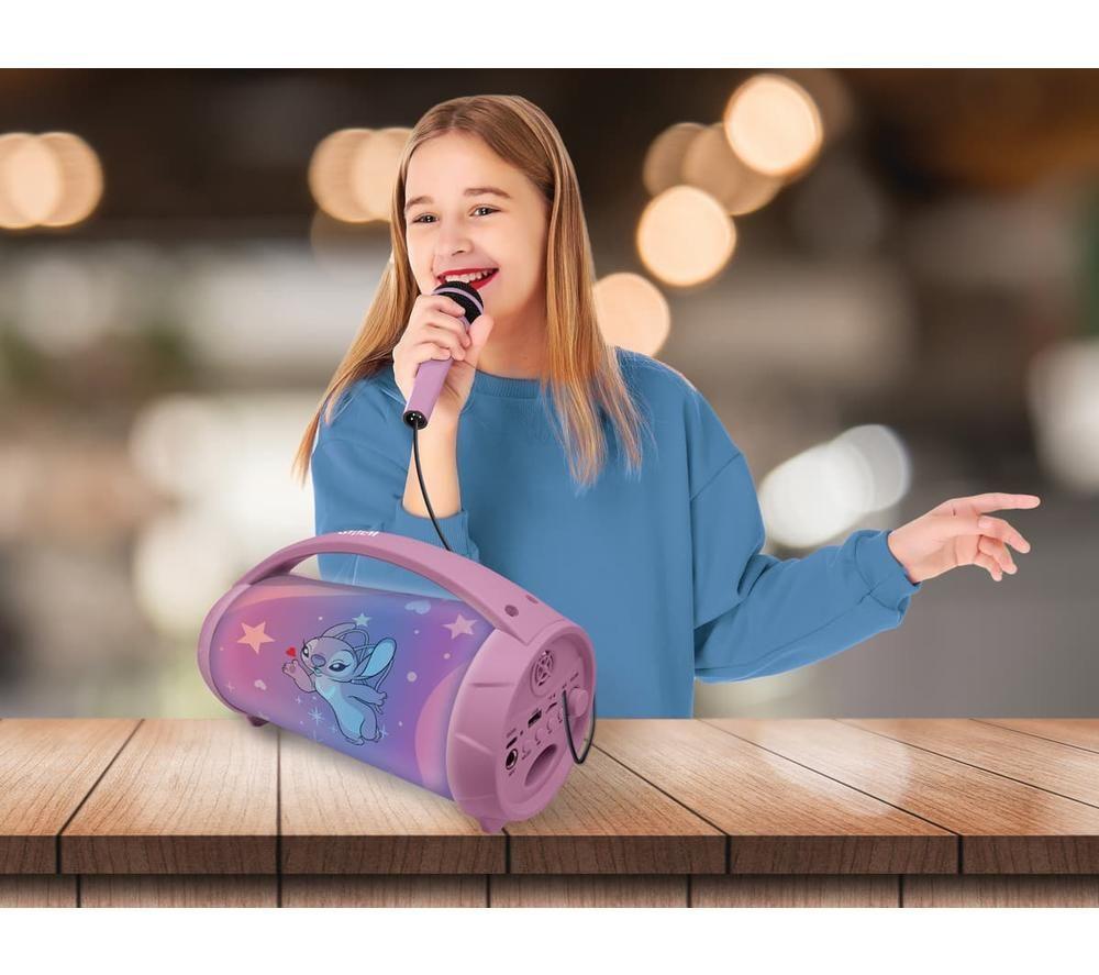 LEXIBOOK BTP585D1Z Bluetooth Karaoke System - Disney Stitch Angel image number 4 of 7