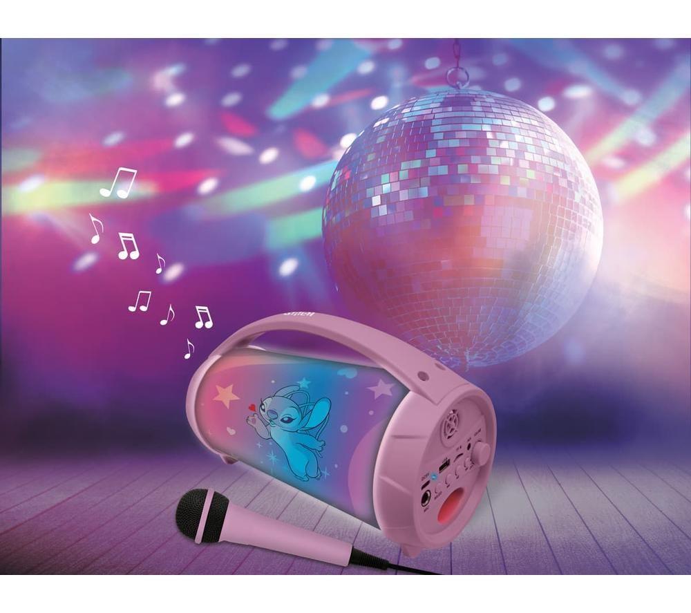 LEXIBOOK BTP585D1Z Bluetooth Karaoke System - Disney Stitch Angel image number 5 of 7