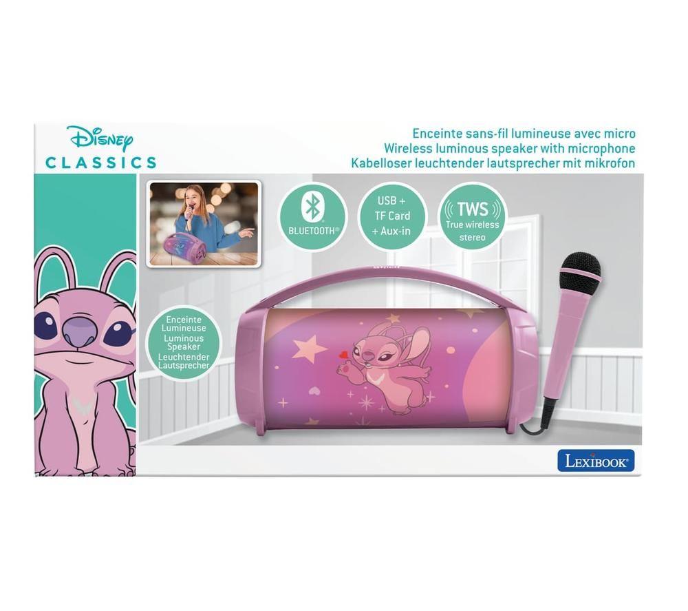 LEXIBOOK BTP585D1Z Bluetooth Karaoke System - Disney Stitch Angel image number 6 of 7