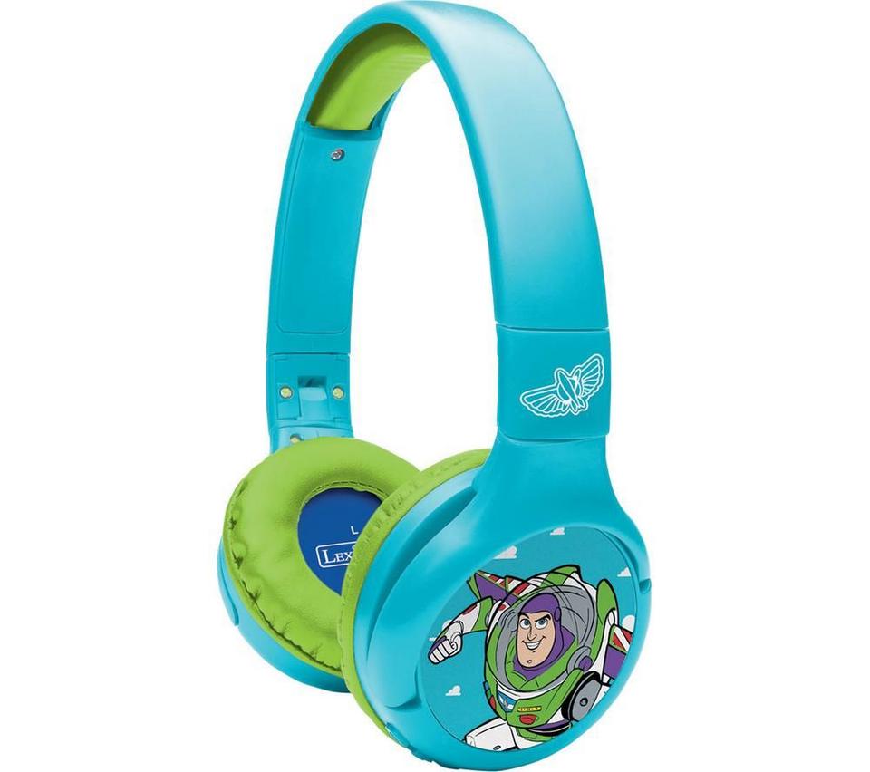 LEXIBOOK Disney Toy Story Wireless Bluetooth Kids Headphones - Green & Blue