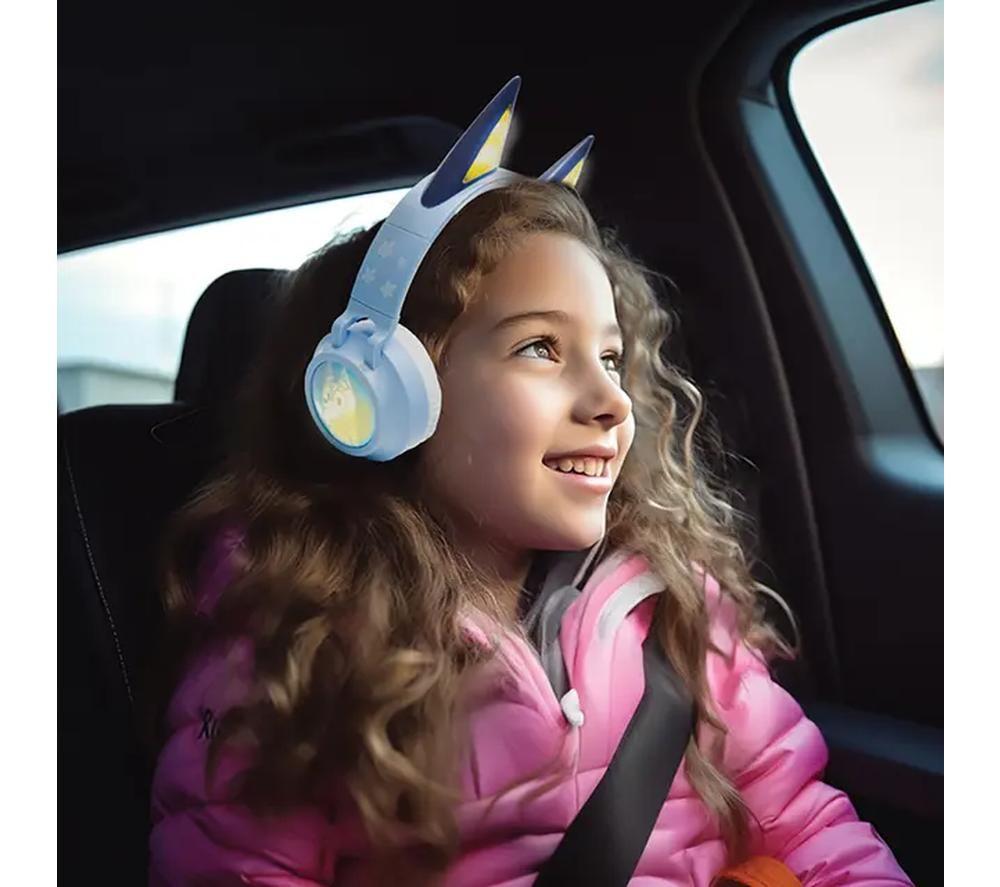 LEXIBOOK 3D Bluey Wireless Bluetooth Kids Headphones - Blue image number 2 of 6