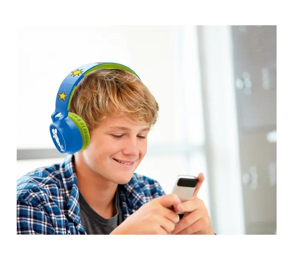 LEXIBOOK 3D Toy Story Wireless Bluetooth Kids Headphones - Blue image number 3 of 6