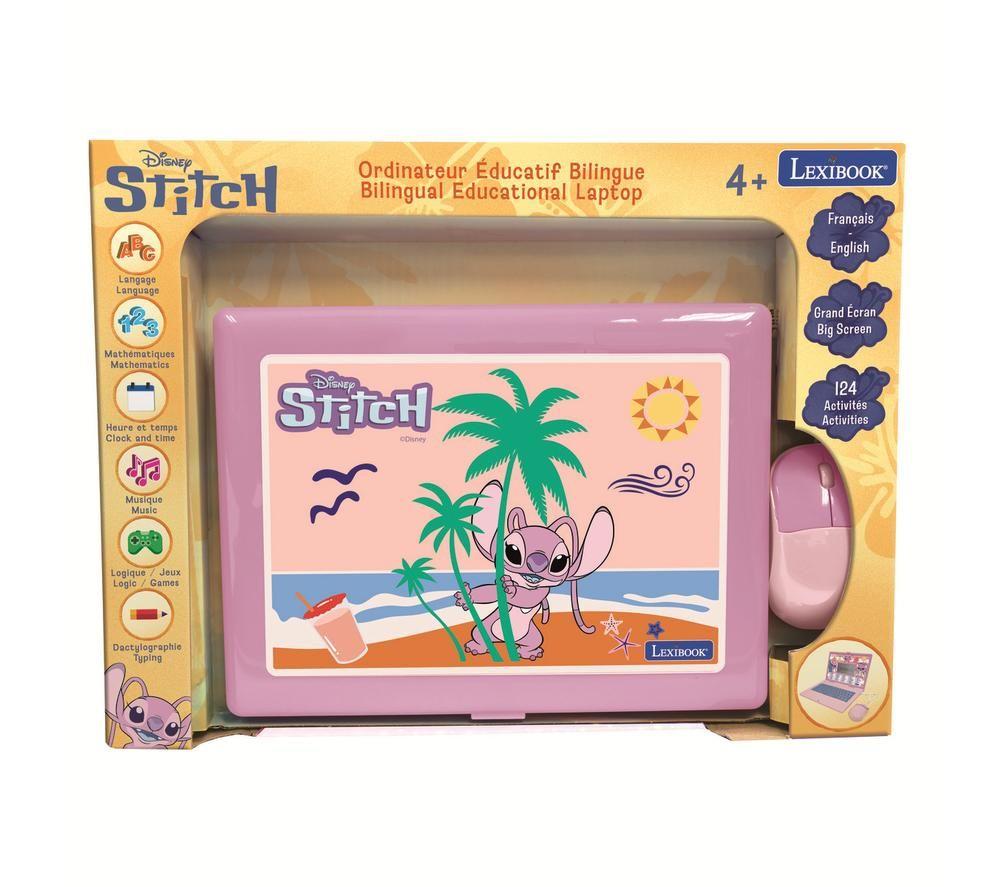 LEXIBOOK Bilingual French & English Educational Laptop - Disney Stitch image number 2 of 3