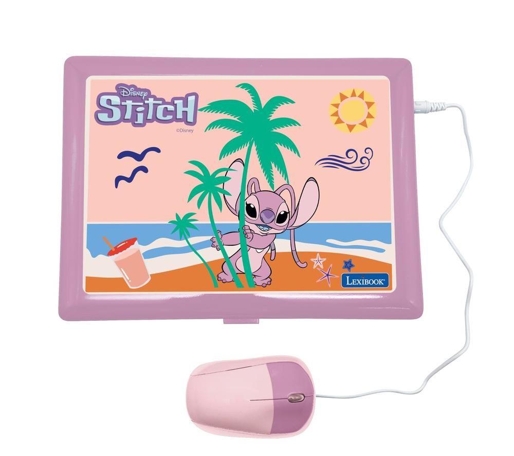 LEXIBOOK Bilingual French & English Educational Laptop - Disney Stitch image number 3 of 3