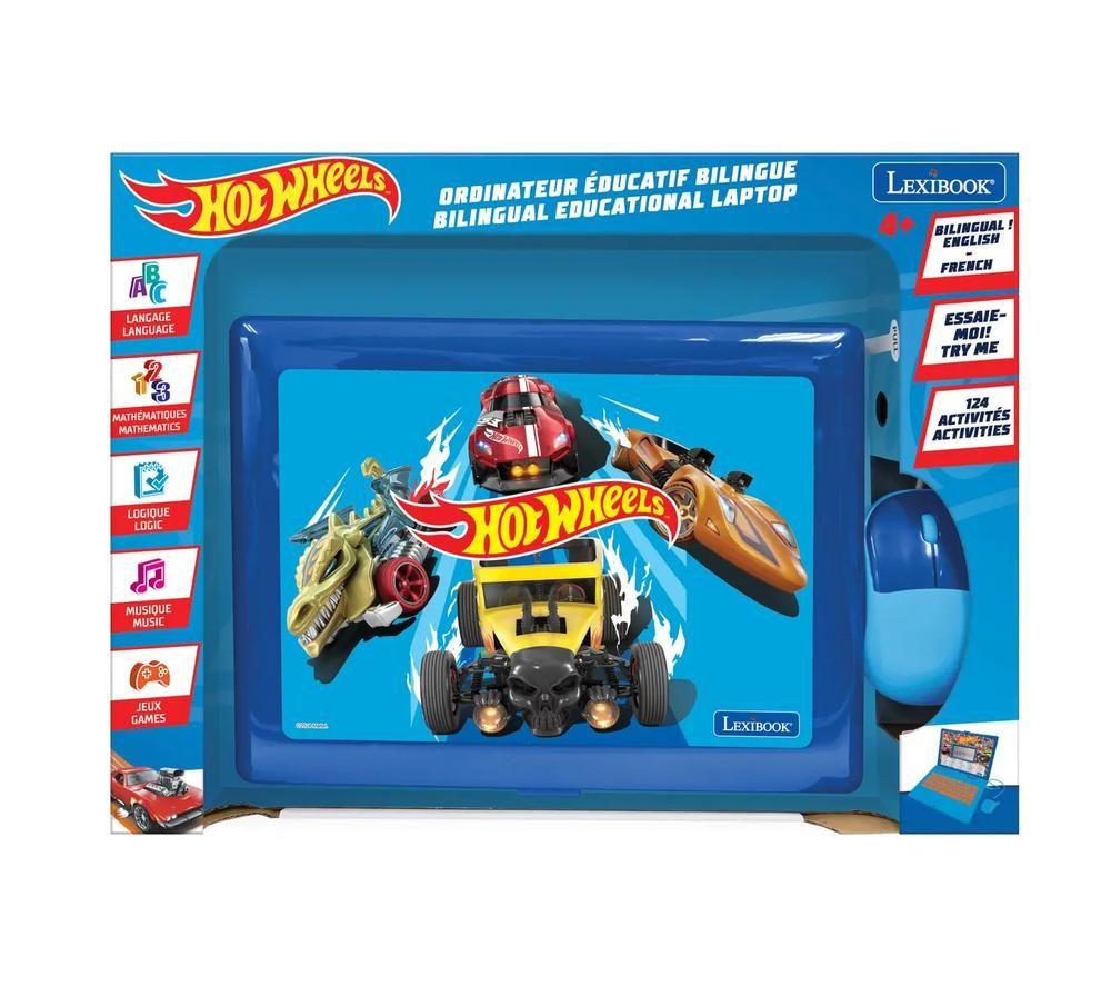 LEXIBOOK Bilingual French & English Educational Laptop - Hot Wheels image number 4 of 6