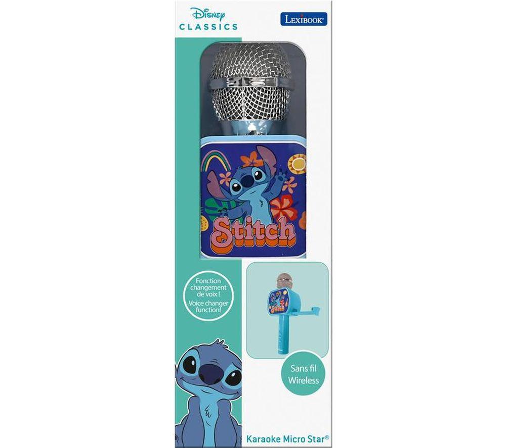 LEXIBOOK Disney Stitch Bluetooth Kids Karaoke Microphone - Blue image number 5 of 5
