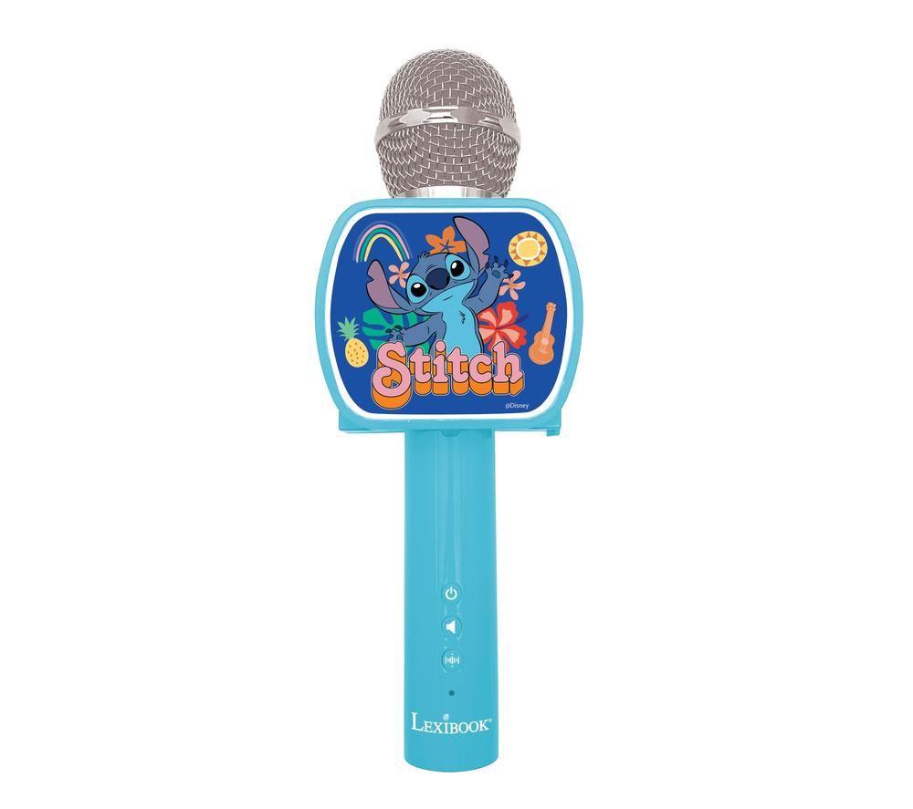 LEXIBOOK Disney Stitch Bluetooth Kids Karaoke Microphone - Blue image number 3 of 5