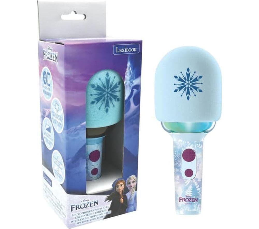 LEXIBOOK Disney Frozen Bluetooth Kids Karaoke Microphone - Blue image number 2 of 5