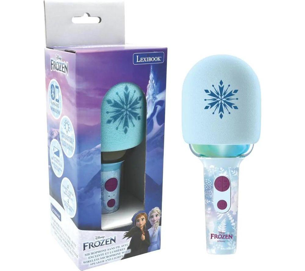 LEXIBOOK Disney Frozen Bluetooth Kids Karaoke Microphone - Blue image number 3 of 5