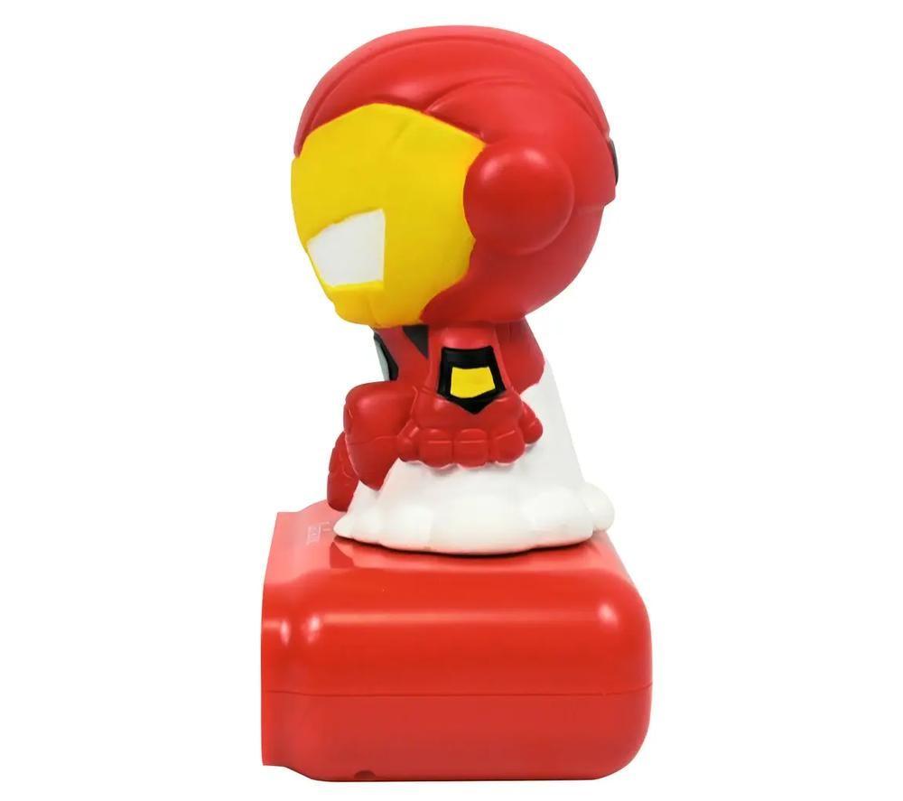 LEXIBOOK Nightlight Alarm Clock - 3D Avengers Iron Man image number 6 of 6