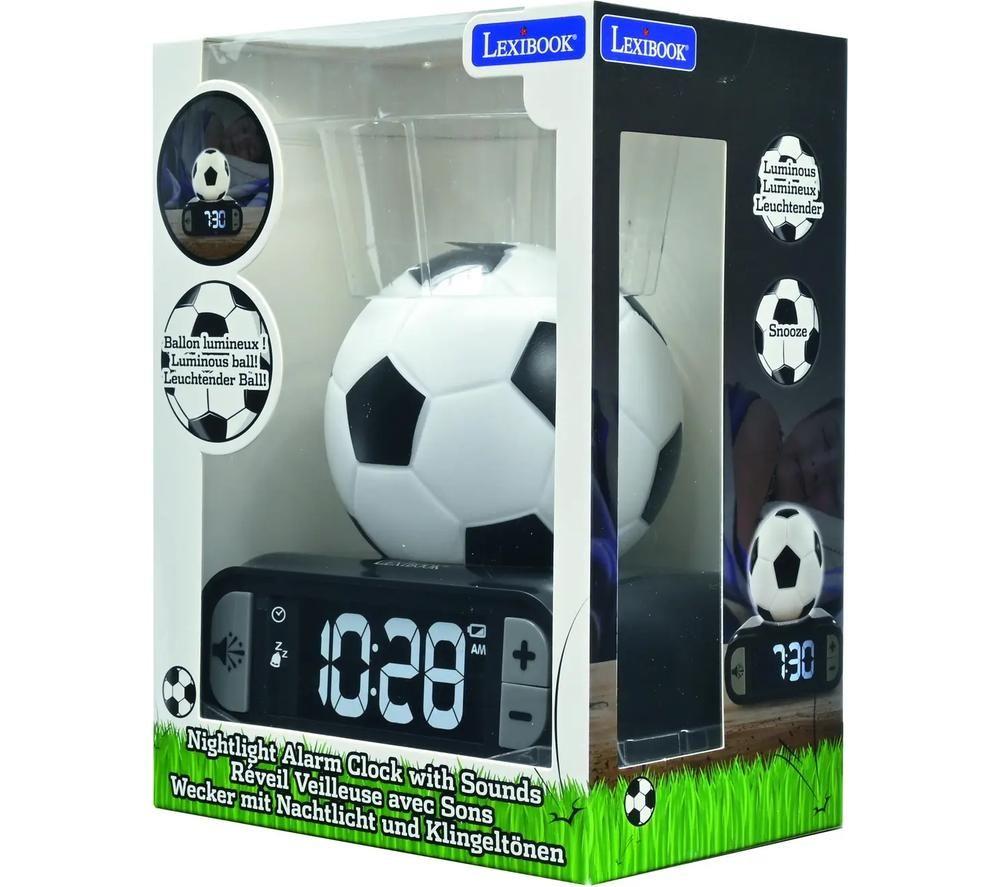 LEXIBOOK Nightlight Alarm Clock - 3D Football image number 3 of 5