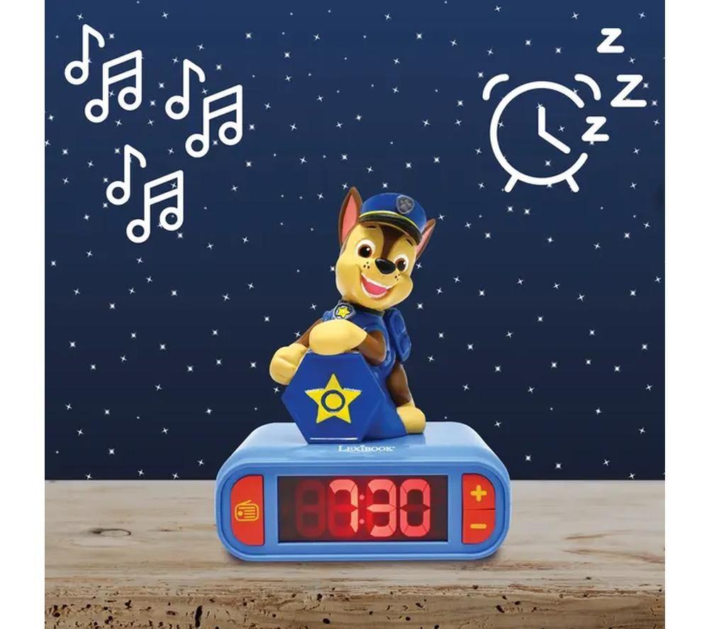 LEXIBOOK Nightlight Alarm Clock - 3D Paw Patrol image number 2 of 3