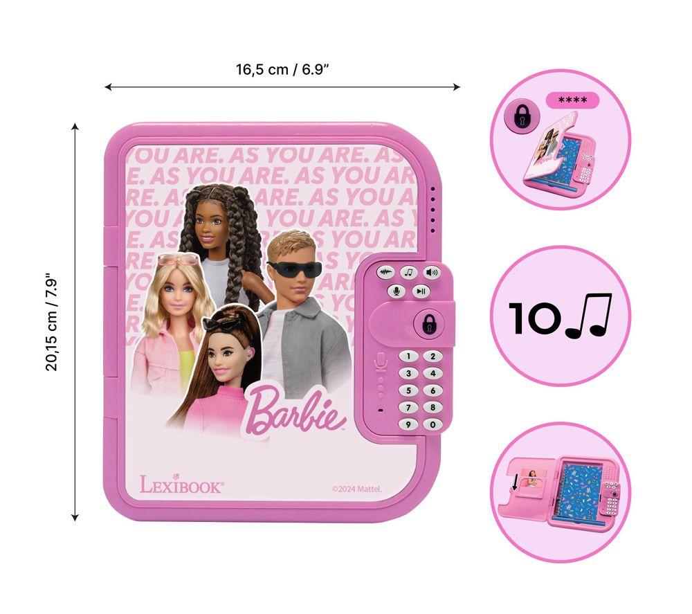 LEXIBOOK Electronic Secret Diary - Barbie Secret Safe image number 4 of 7