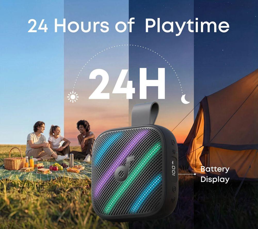 SOUNDCORE Boom Go 3i Portable Bluetooth Speaker - Black image number 3 of 7