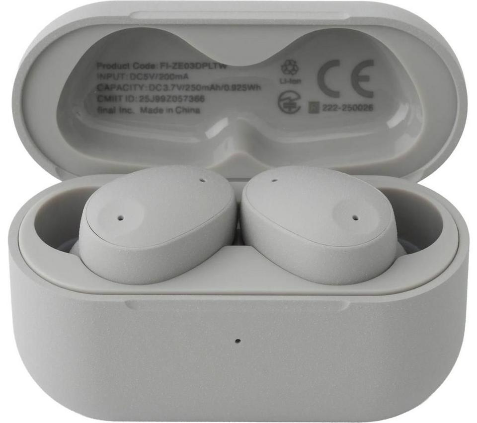 FINAL AUDIO ZE300 Wireless Bluetooth Noise-Cancelling Earbuds - Greige