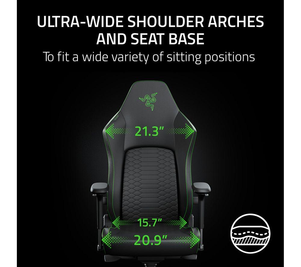 RAZER Iskur V2 NewGen Gaming Chair - Black & Green image number 5 of 10