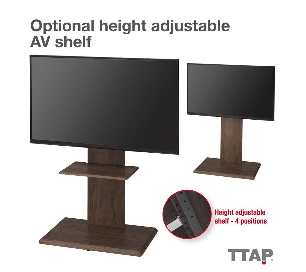TTAP FS2-WAL 600 mm TV Stand with Bracket for up to 65" TVs - Brown & Black image number 6 of 9