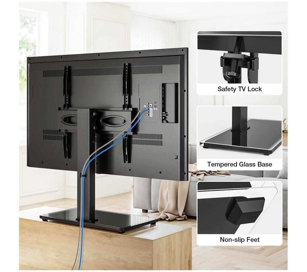 TTAP TT44ST 674 mm Swivel 60" TV Stand - Black image number 10 of 10