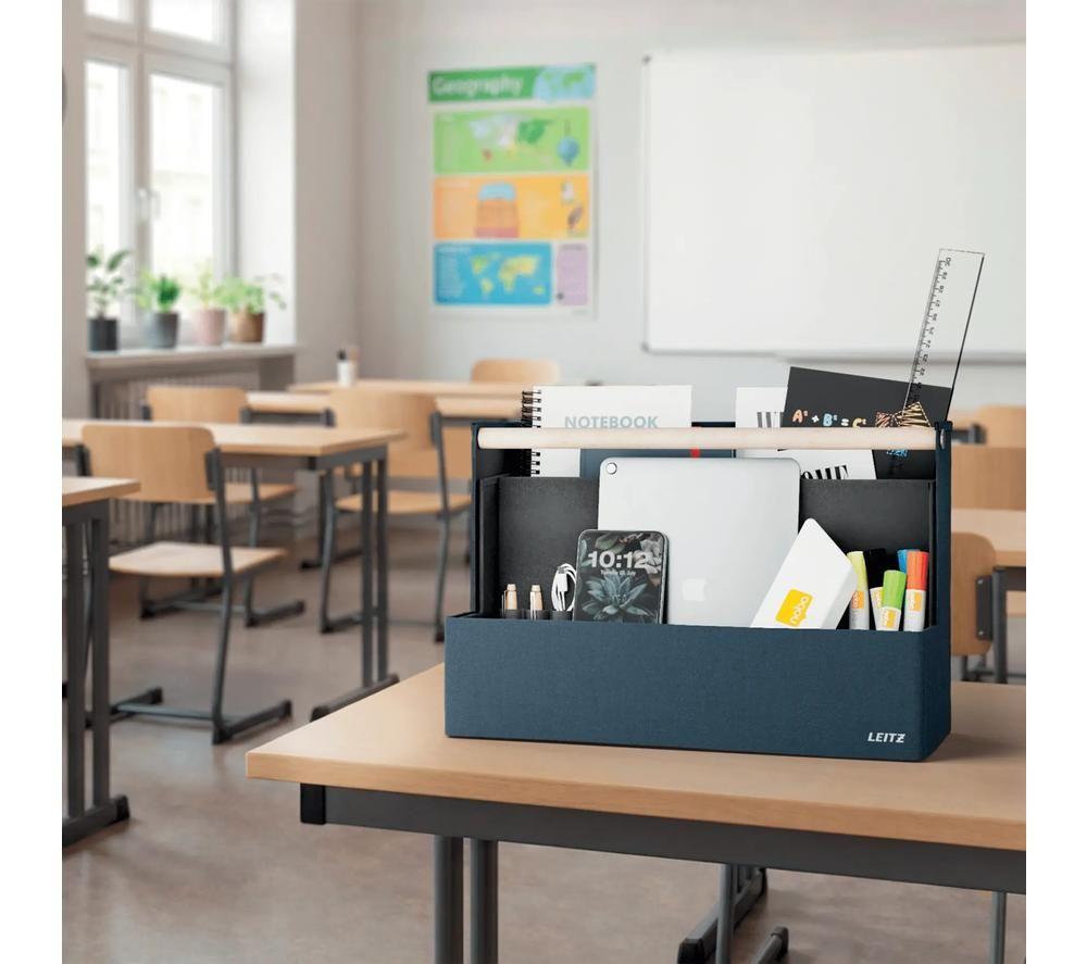 LEITZ Portable Desk Organiser with Handle - Dark Grey image number 9 of 11