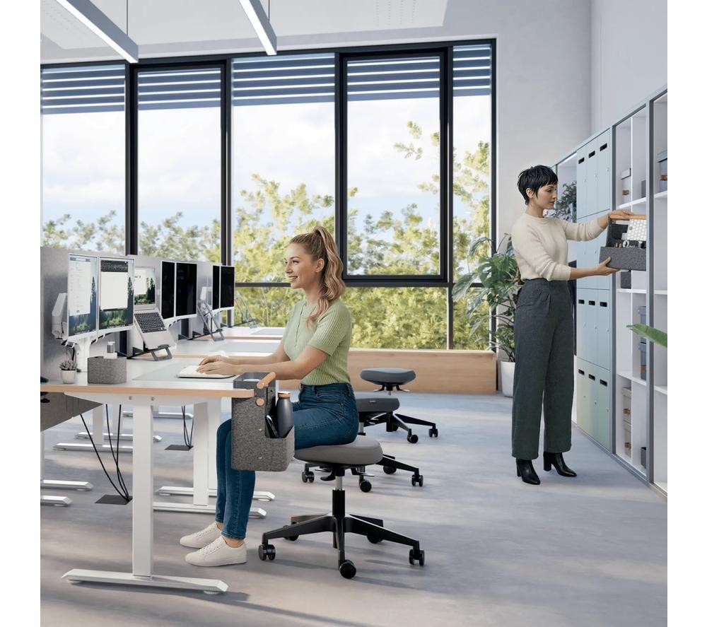 LEITZ Hanging Portable Desk Organiser with Handle - Grey image number 5 of 8