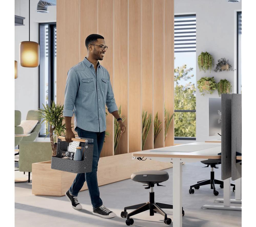 LEITZ Hanging Portable Desk Organiser with Handle - Grey image number 7 of 8