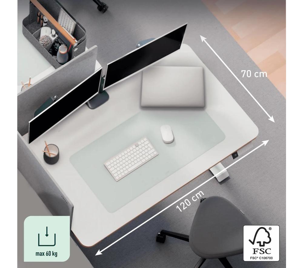 LEITZ Ergo Compact Electric Sit-Standing Desk - White image number 4 of 7