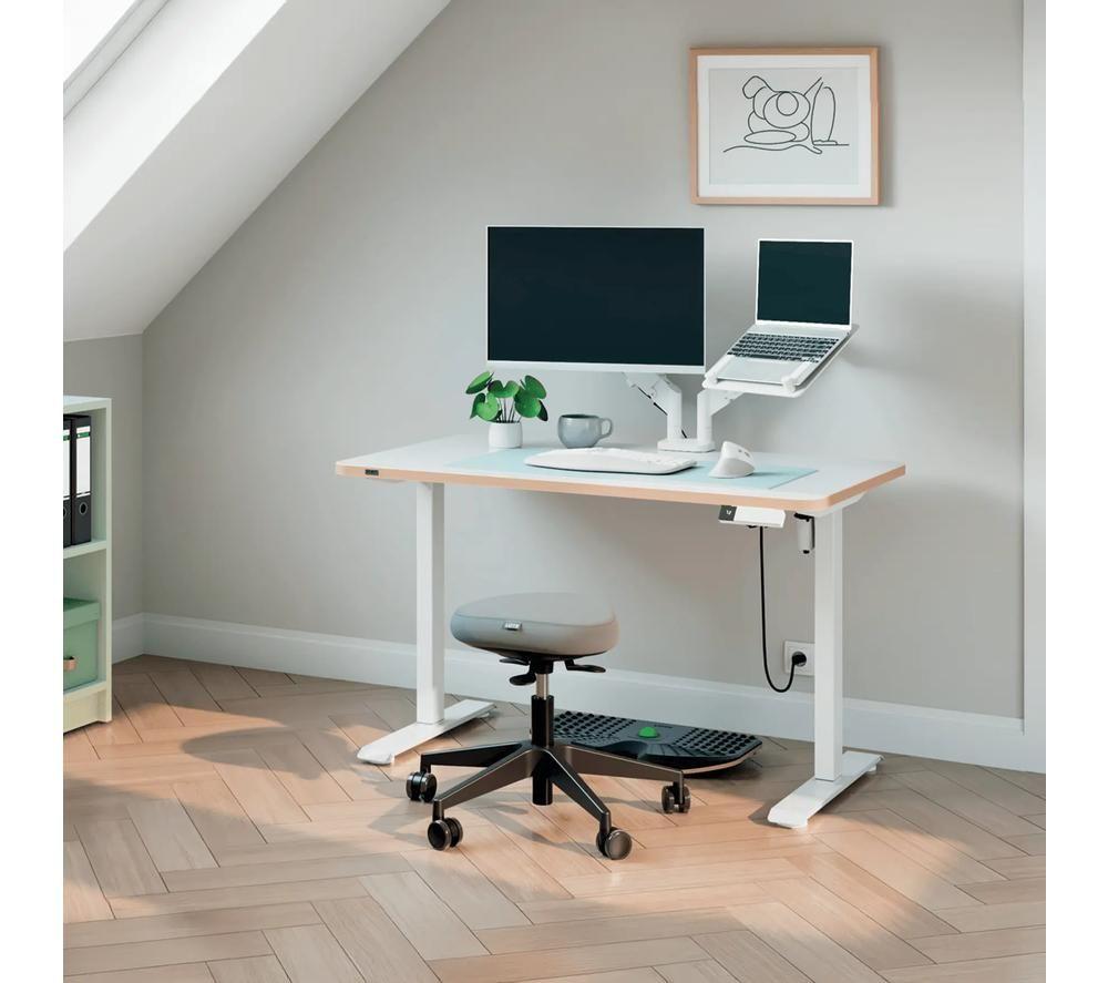 LEITZ Ergo Compact Electric Sit-Standing Desk - White image number 7 of 7