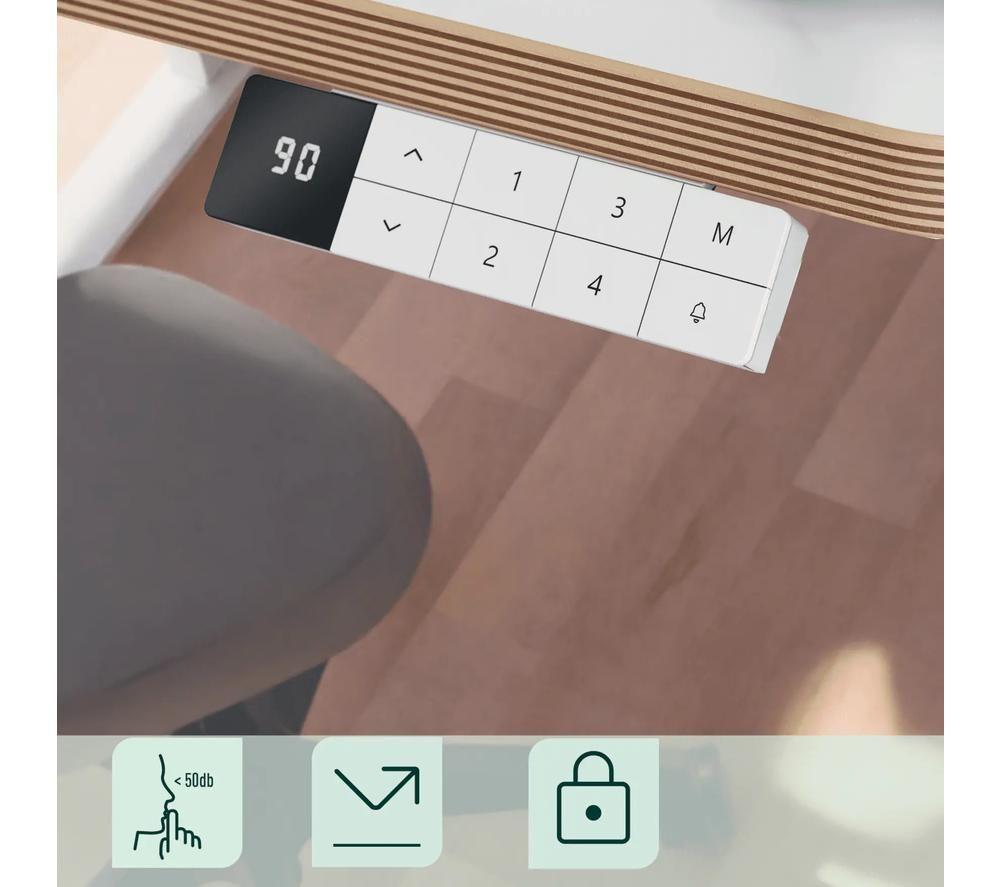 LEITZ Ergo Electric Sit-Standing Desk - White image number 2 of 7