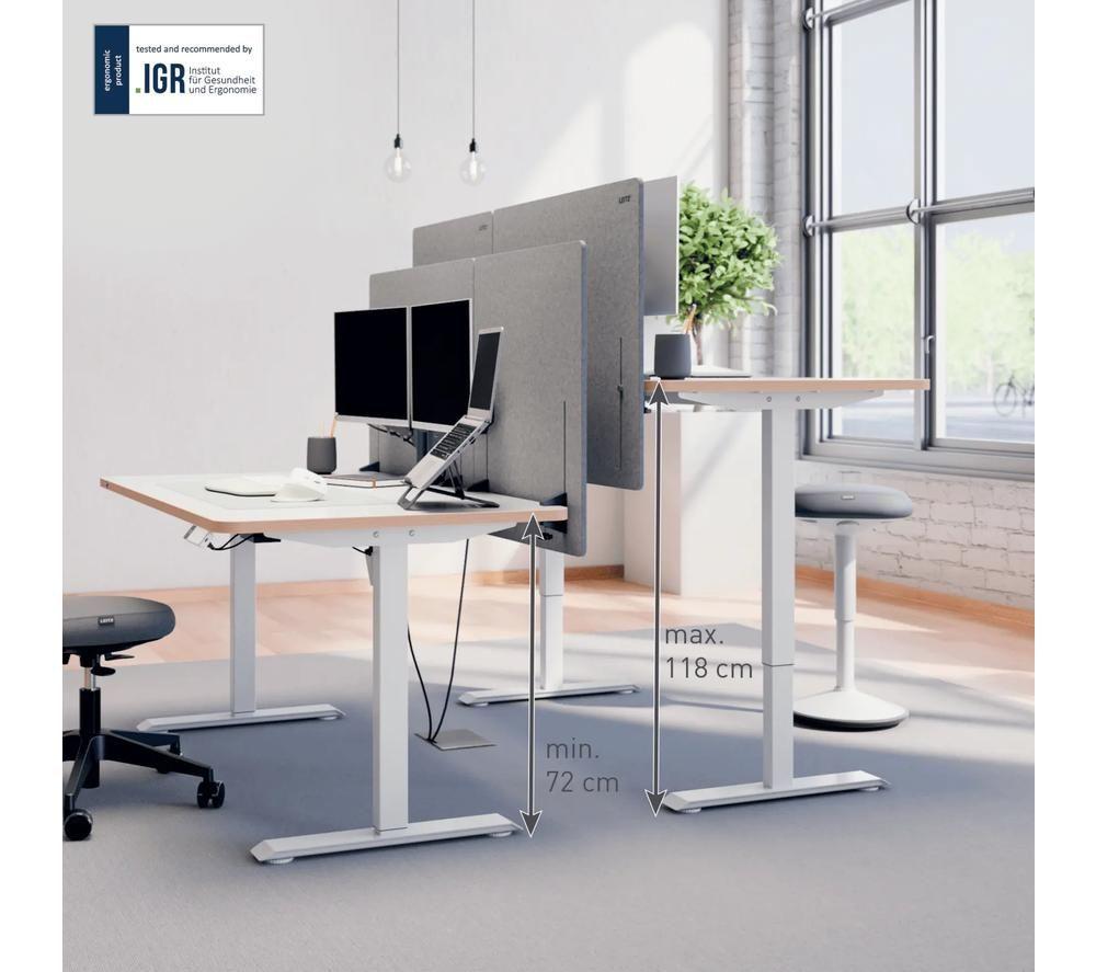 LEITZ Ergo Electric Sit-Standing Desk - White image number 5 of 7