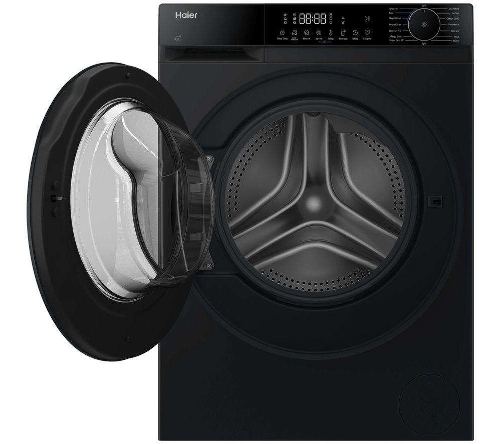 HAIER X5 Plus HW9BP14357AEBTUK WiFi-enabled 9 kg 1400 Spin Washing Machine - Black Steel image number 2 of 8