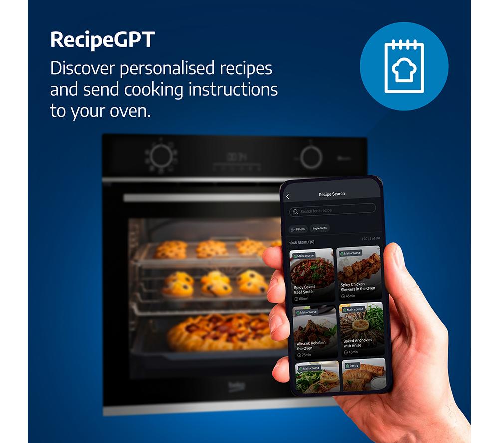 BEKO AeroPerfect BBIE12501WXP Electric Pyrolytic Single Smart Oven - Stainless Steel image number 6 of 14