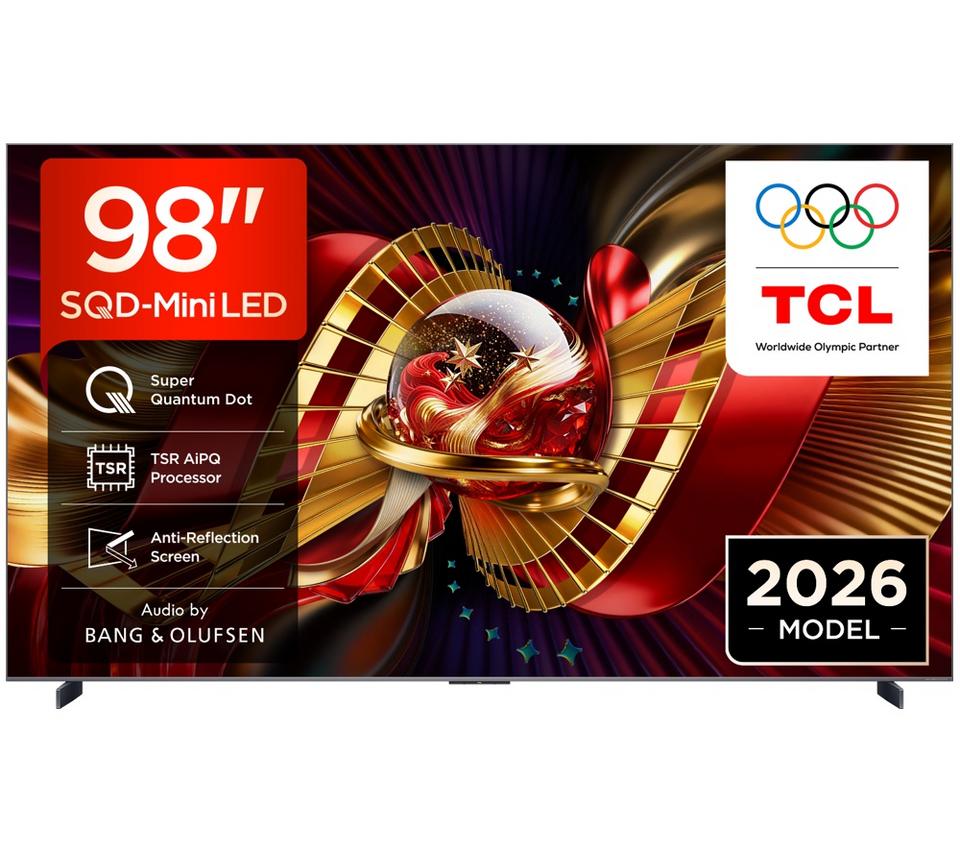 TCL C8L 98" SQD-Mini LED 4K HDR Smart Google TV - 98C8L-UK