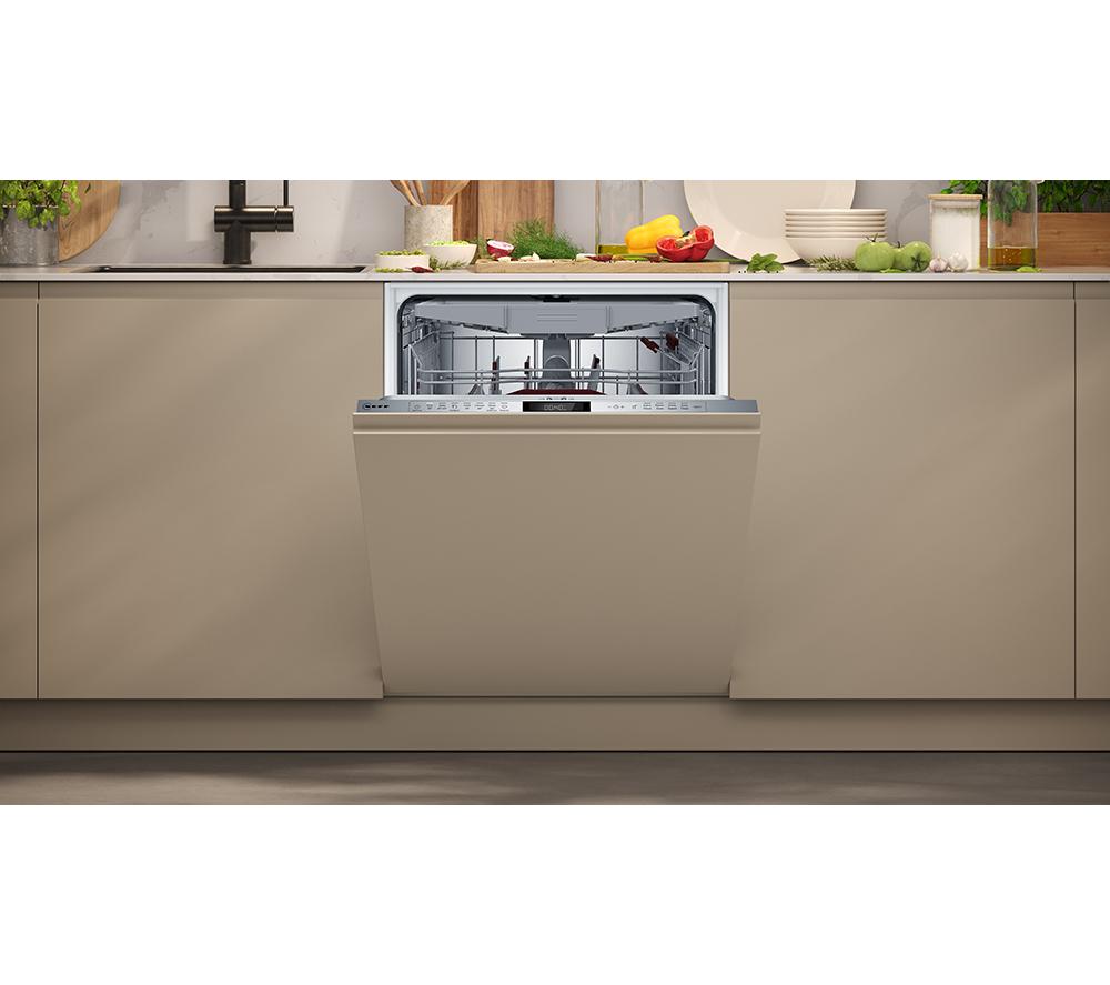 NEFF N70 S197ZCX08G Full-size Fully Integrated WiFi-enabled Dishwasher image number 2 of 15