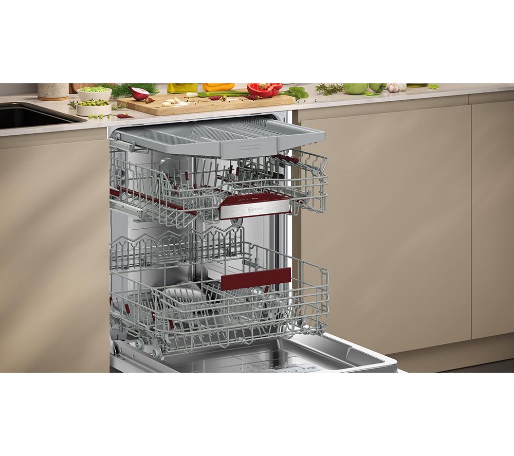NEFF N70 S197ZCX08G Full-size Fully Integrated WiFi-enabled Dishwasher image number 12 of 15